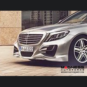 Mercedes Benz S-Class (W222) Front Bumper Carbon Fiber Flaps by Lorinser 